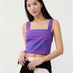 Banana Republic Vibrant Striped Crop Top